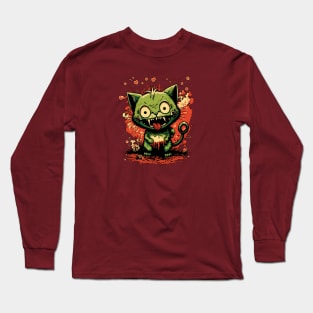 Zombie kitten Long Sleeve T-Shirt